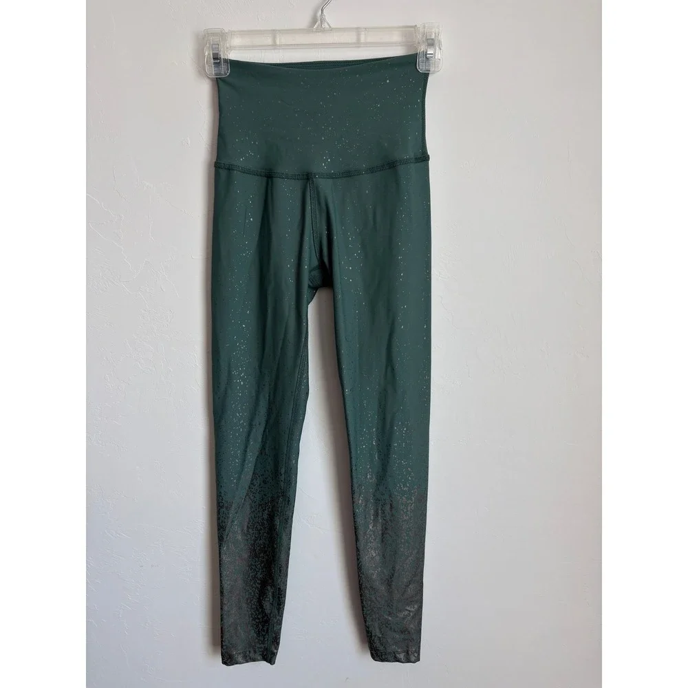 Beyond Yoga x barre3 Metallic Ombre Leggings‎ Athleisure Balletcore Pickleball